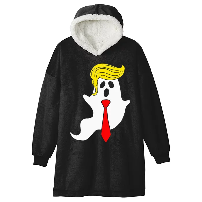 Trump Ghost Trump Hair Halloween Hooded Wearable Blanket