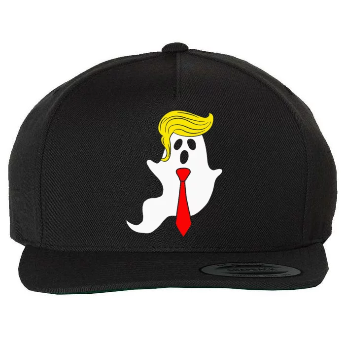 Trump Ghost Trump Hair Halloween Wool Snapback Cap