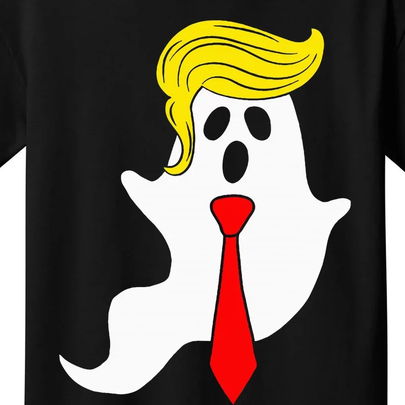 Trump Ghost Trump Hair Halloween Kids T-Shirt