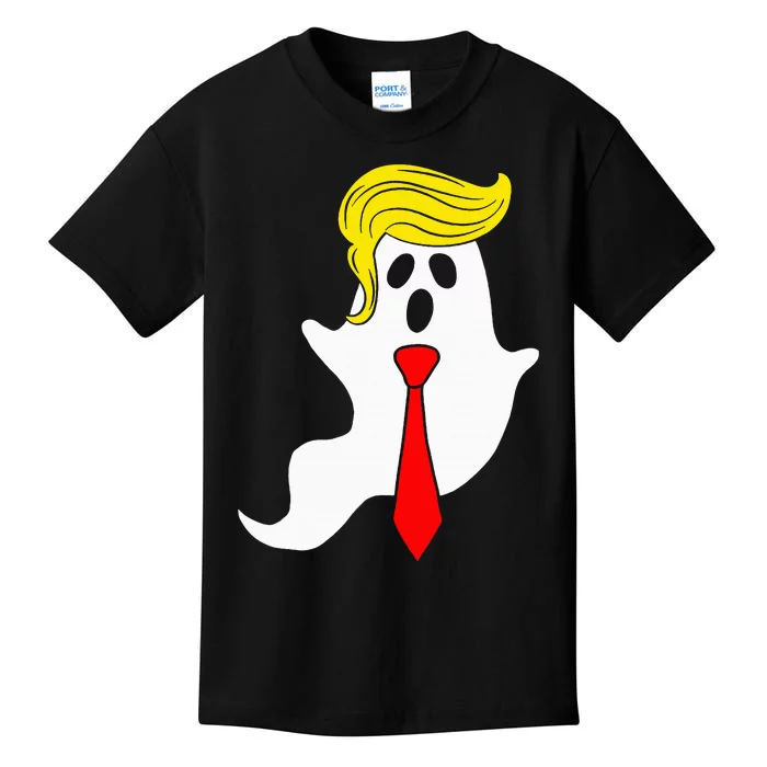 Trump Ghost Trump Hair Halloween Kids T-Shirt