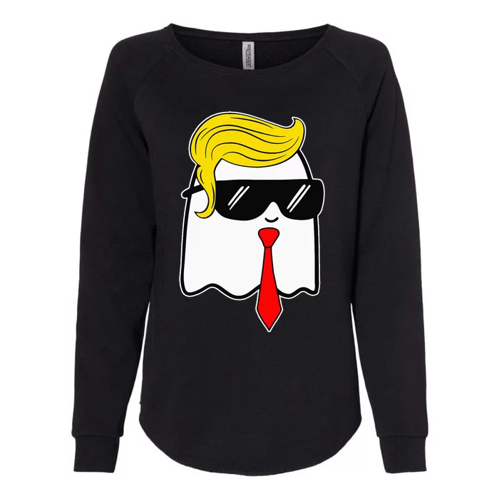 Trump Ghost Trump Hair Sunglasses Halloween Costume Womens California Wash Sweatshirt