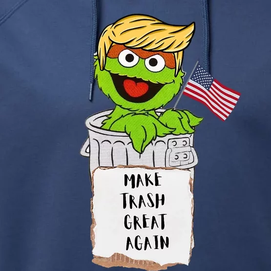 Trump Garbage Performance Fleece Hoodie