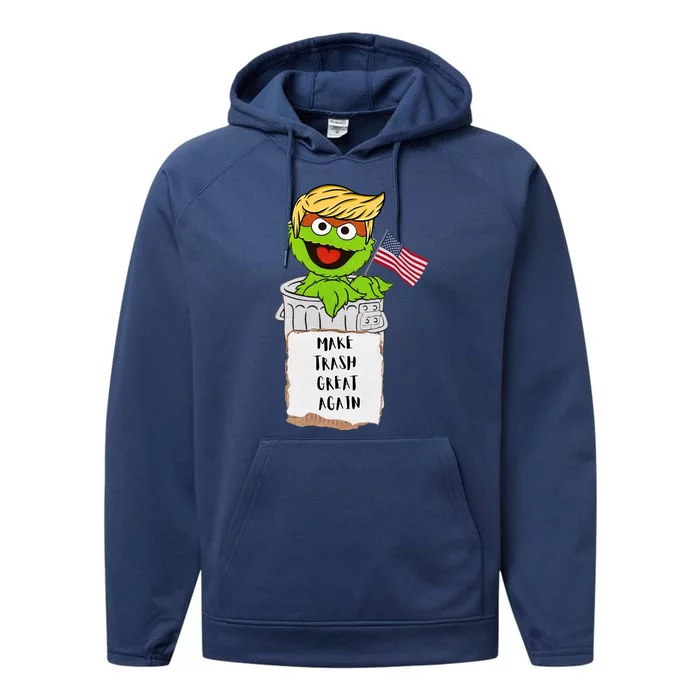 Trump Garbage Performance Fleece Hoodie