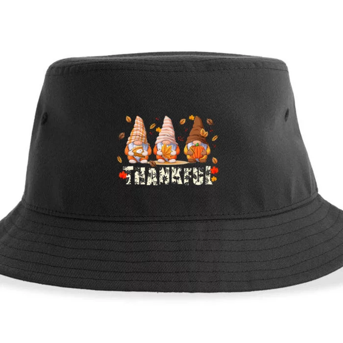 Thanksgiving Gnome Thankful Sustainable Bucket Hat