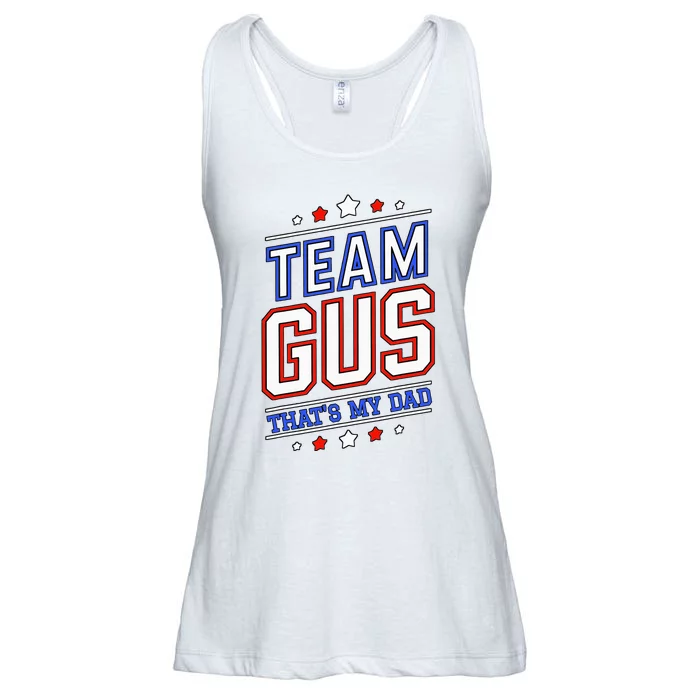 Team Gus ThatS My Dad Gus Support Saying Ladies Essential Flowy Tank