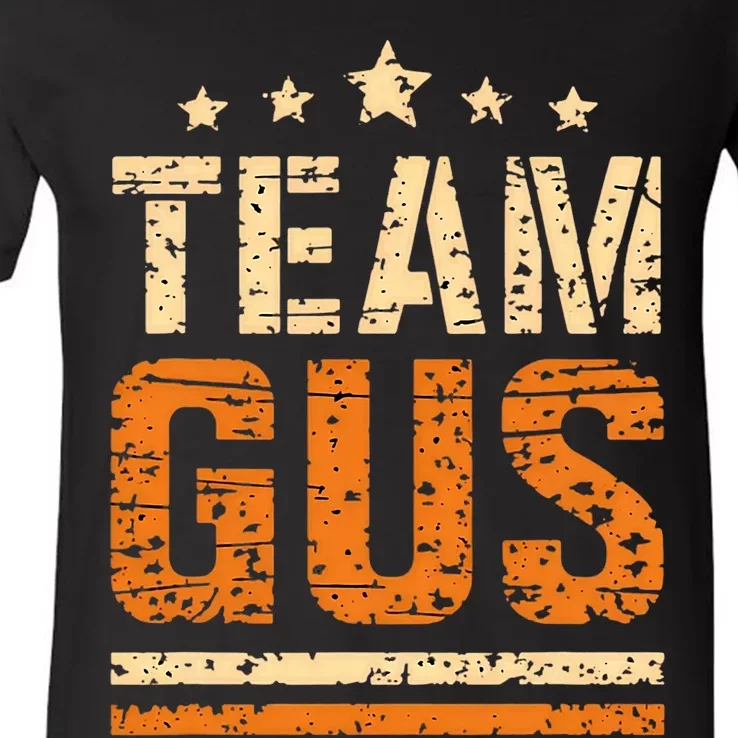 Team Gus ThatS My Dad Gus Support Saying V-Neck T-Shirt