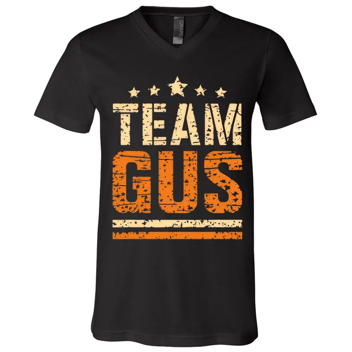 Team Gus ThatS My Dad Gus Support Saying V-Neck T-Shirt