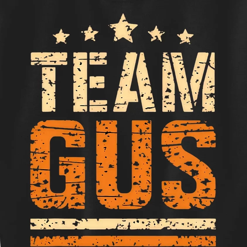 Team Gus ThatS My Dad Gus Support Saying Kids Sweatshirt