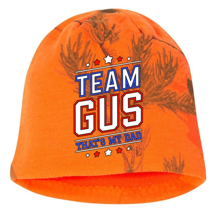 Team Gus ThatS My Dad Gus Support Saying Kati - Camo Knit Beanie