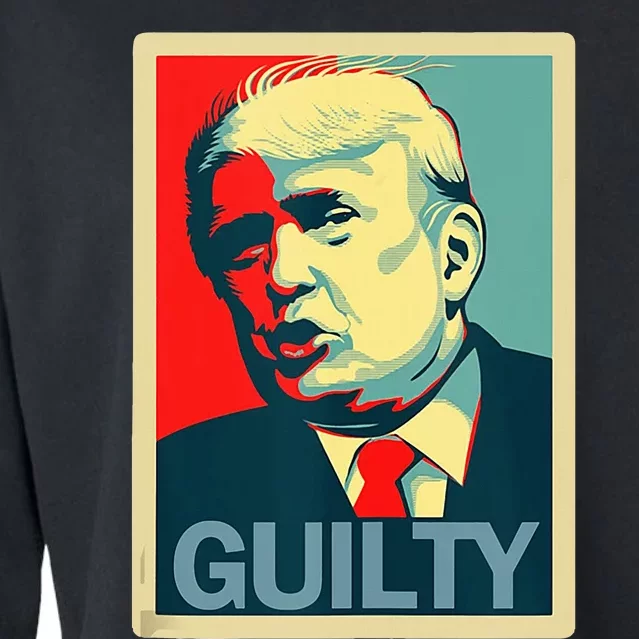 Trump Guilty Cropped Pullover Crew