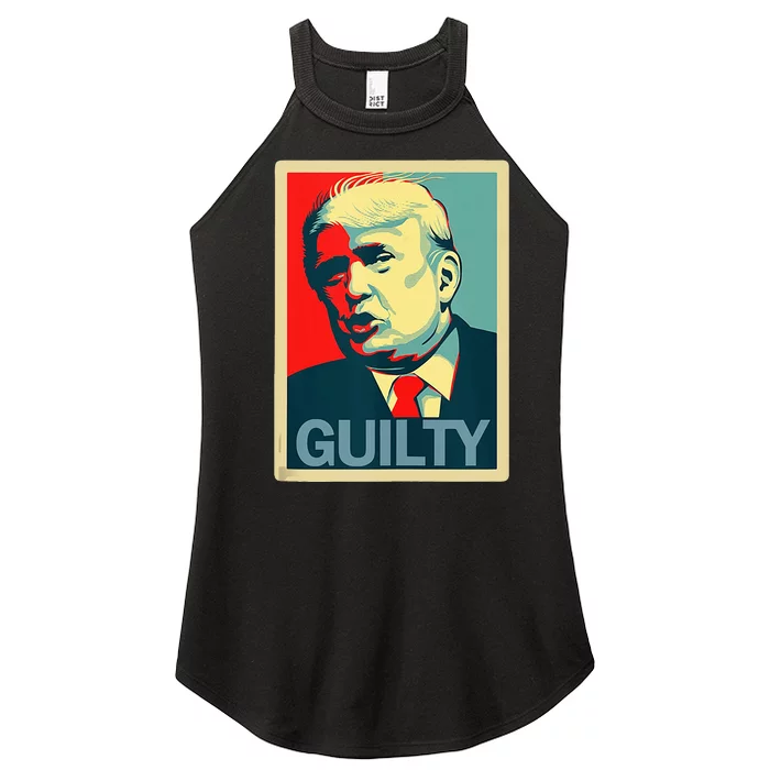 Trump Guilty Women’s Perfect Tri Rocker Tank