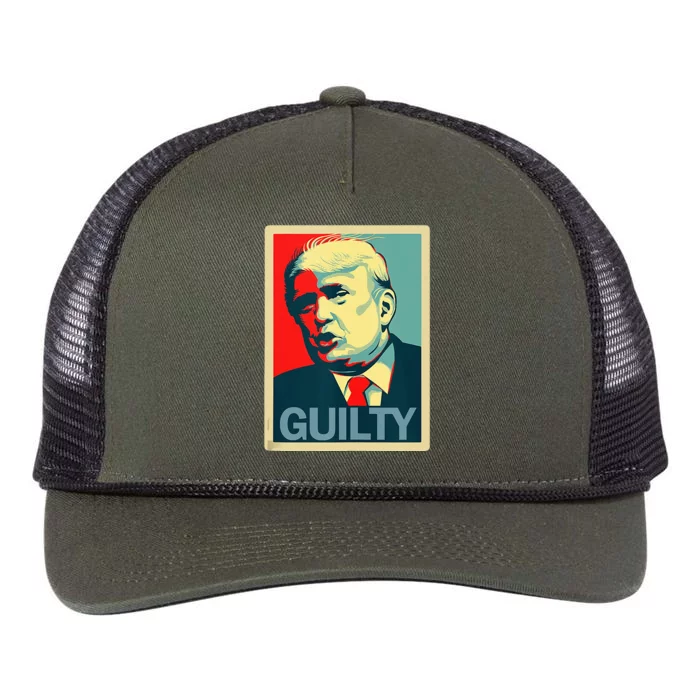 Trump Guilty Retro Rope Trucker Hat Cap