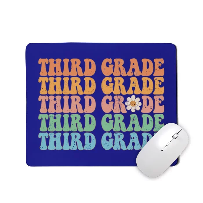 Third Grade Teacher Leopard Rainbow 3rd Grade Teacher Funny Meaningful Gift Mousepad