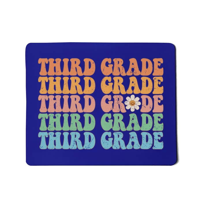 Third Grade Teacher Leopard Rainbow 3rd Grade Teacher Funny Meaningful Gift Mousepad