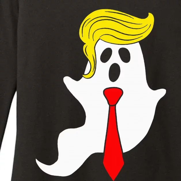 Trump Ghost Trump Hair Halloween Donald Trump Womens CVC Long Sleeve Shirt