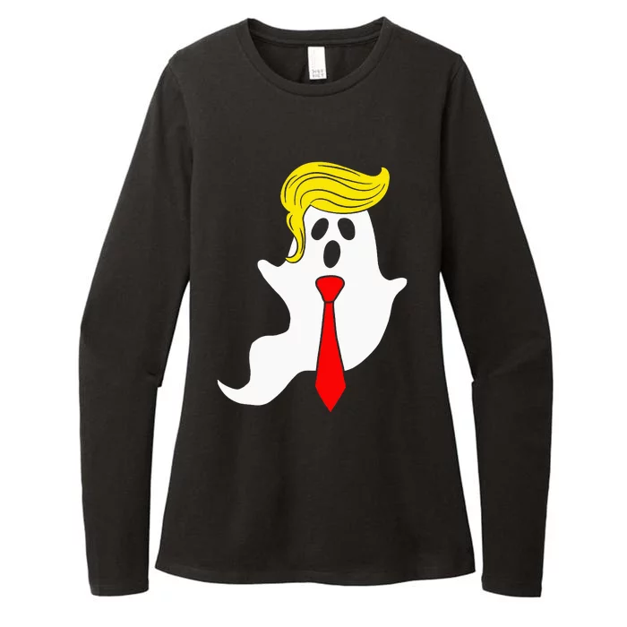 Trump Ghost Trump Hair Halloween Donald Trump Womens CVC Long Sleeve Shirt