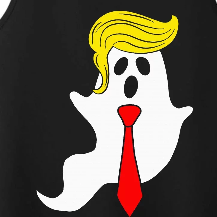 Trump Ghost Trump Hair Halloween Donald Trump Performance Tank