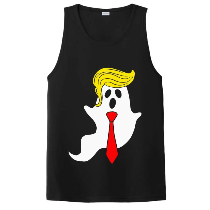 Trump Ghost Trump Hair Halloween Donald Trump Performance Tank