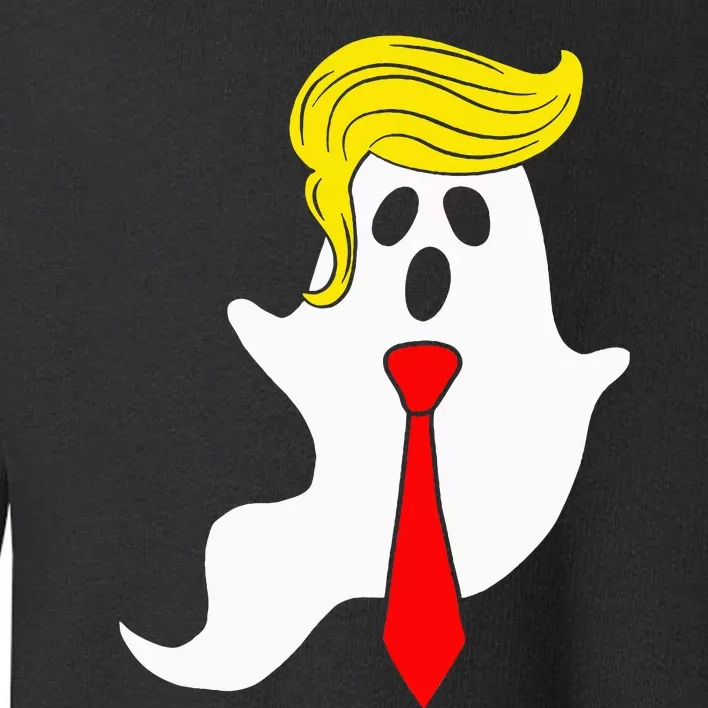 Trump Ghost Trump Hair Halloween Donald Trump Toddler Sweatshirt