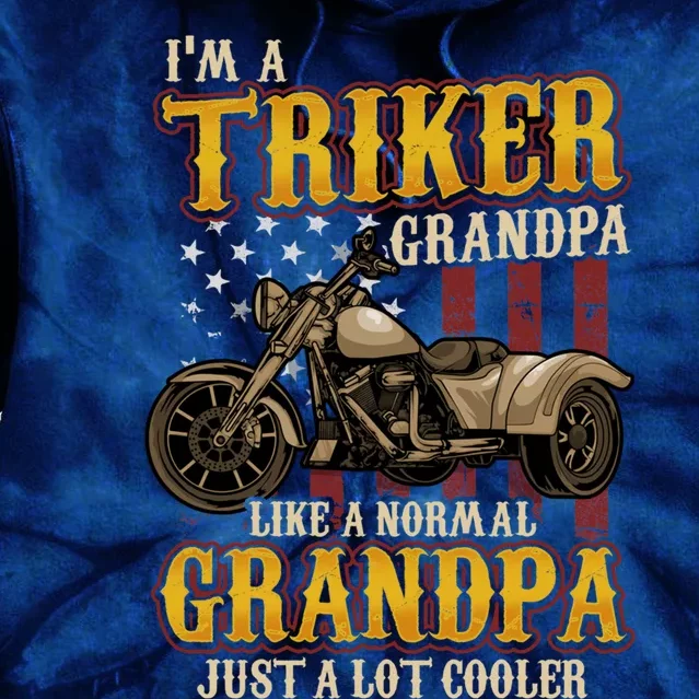 Triker Grandpa Trike Tie Dye Hoodie