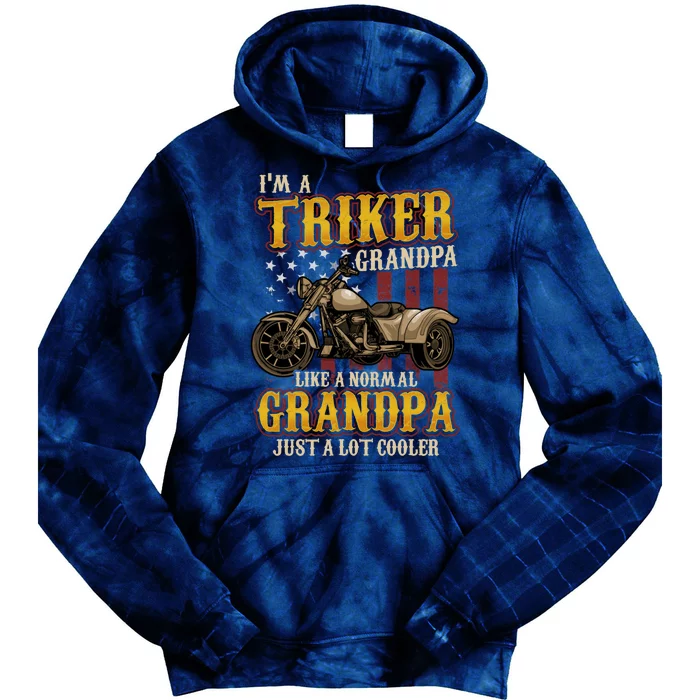 Triker Grandpa Trike Tie Dye Hoodie