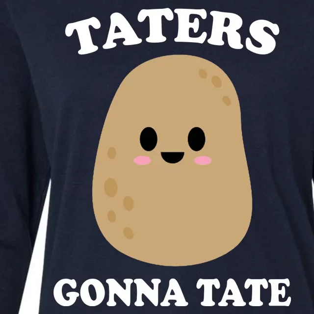 Taters Gonna Tate Funny Haters Womens Cotton Relaxed Long Sleeve T-Shirt