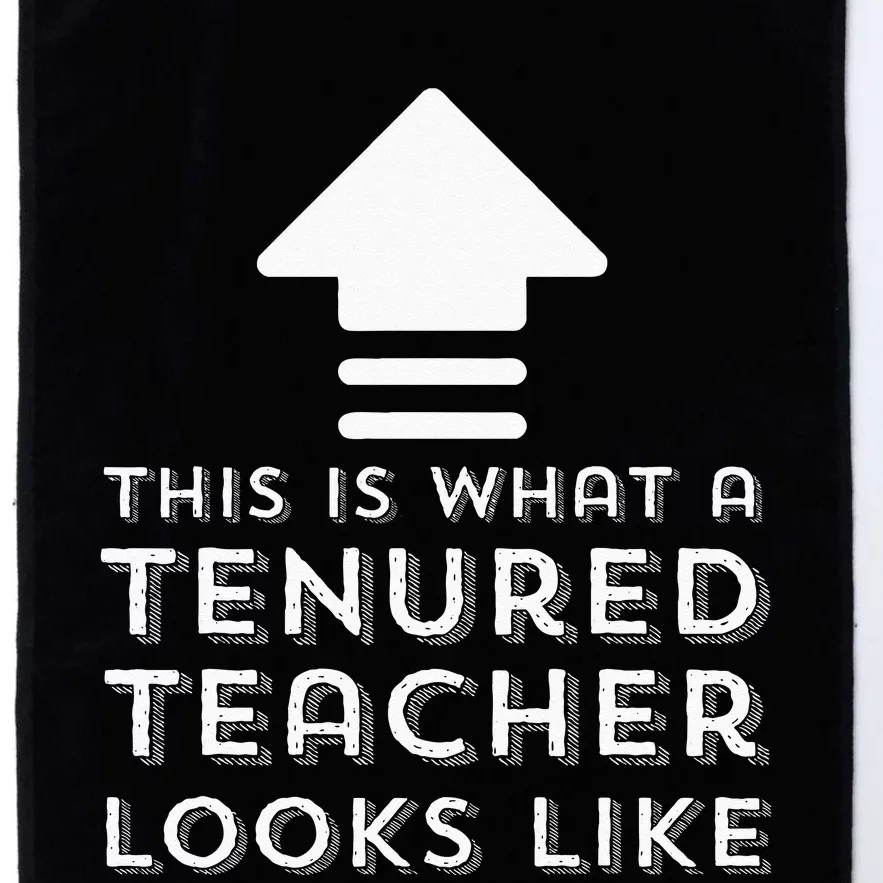 Tenure Gifts Tenured Teacher Gifts Women Men Funny Tenure Platinum Collection Golf Towel