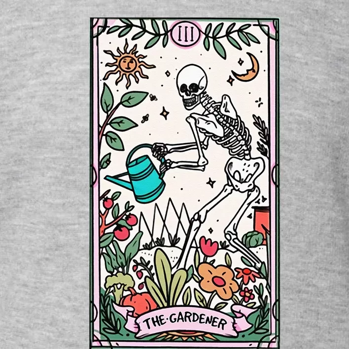 The Gardener Tarot Card Gardening Planting Lover Plant Lady Toddler Sweatshirt