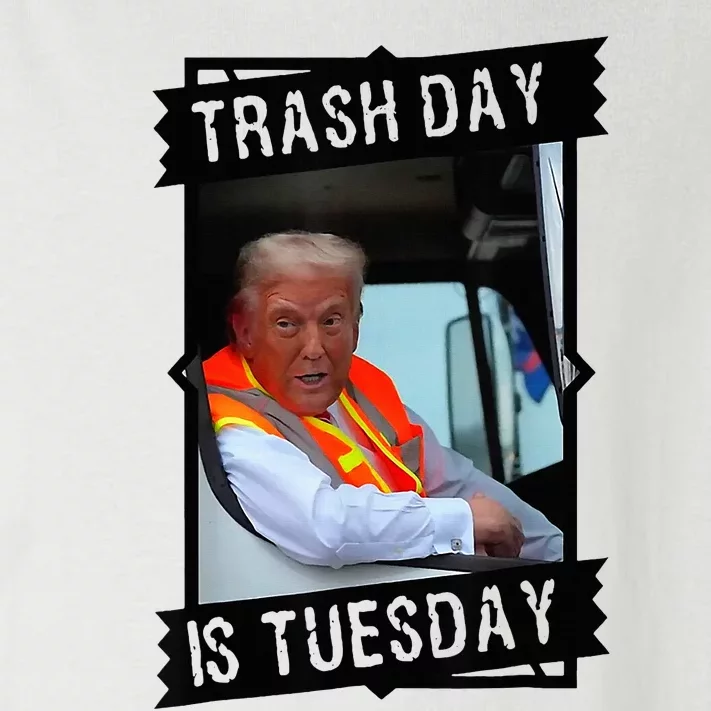 Trump Garbage Truck Trash Day Is Tuesday Toddler Long Sleeve Shirt