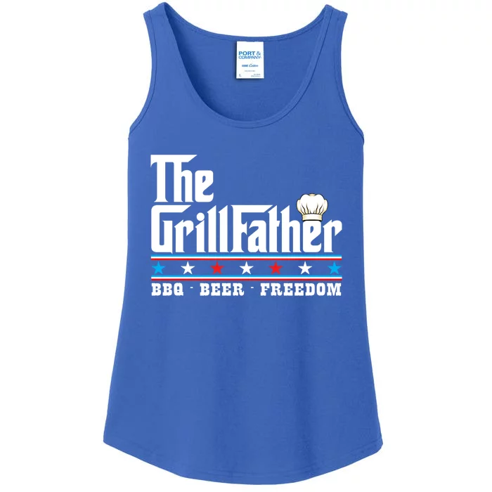 The Grillfather Usa 4th Of July Bbq Beer Freedom Grill Chef Meaningful Gift Ladies Essential Tank