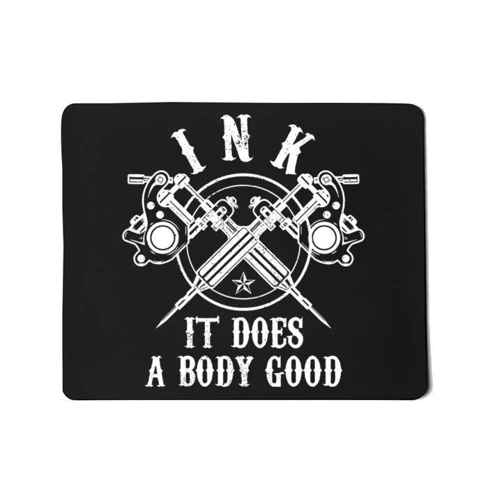 Tattoo Guns Vintage Ink Inked Funny Tattoo Artist Gift Mousepad