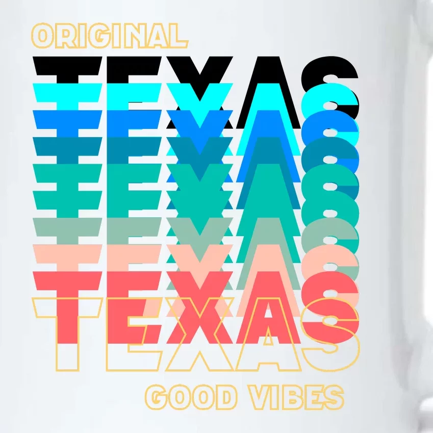 Texas Good Vibes Black Color Changing Mug