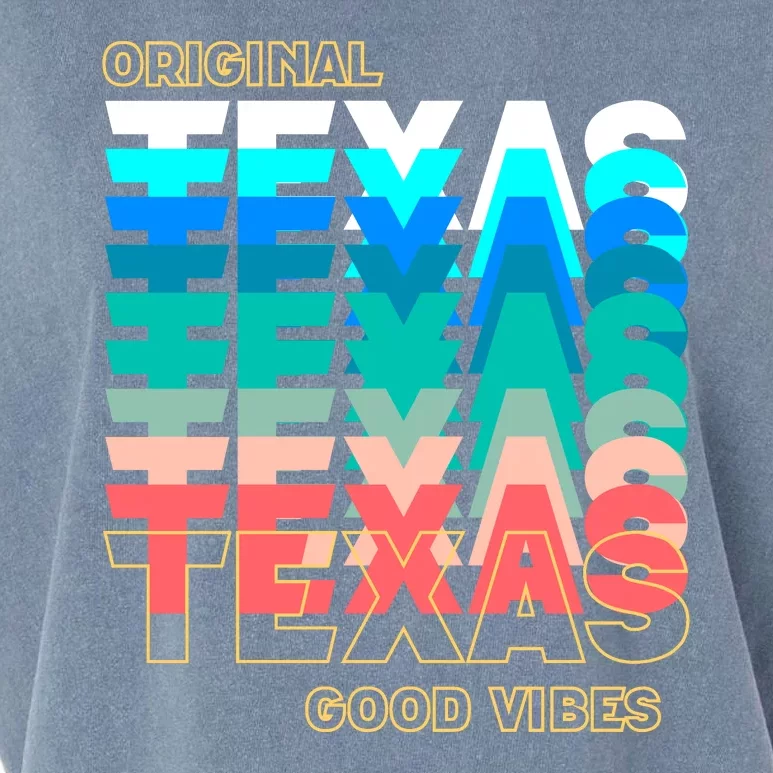 Texas Good Vibes Garment-Dyed Women's Muscle Tee