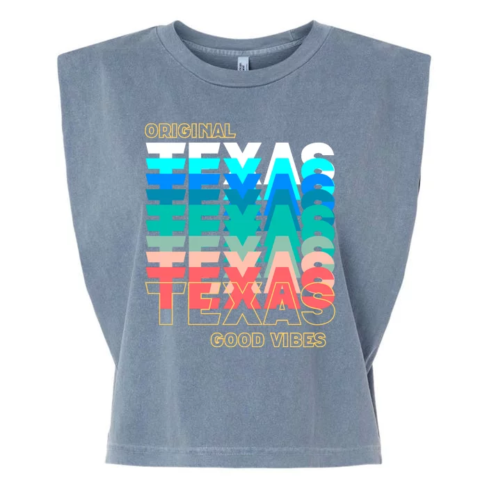 Texas Good Vibes Garment-Dyed Women's Muscle Tee