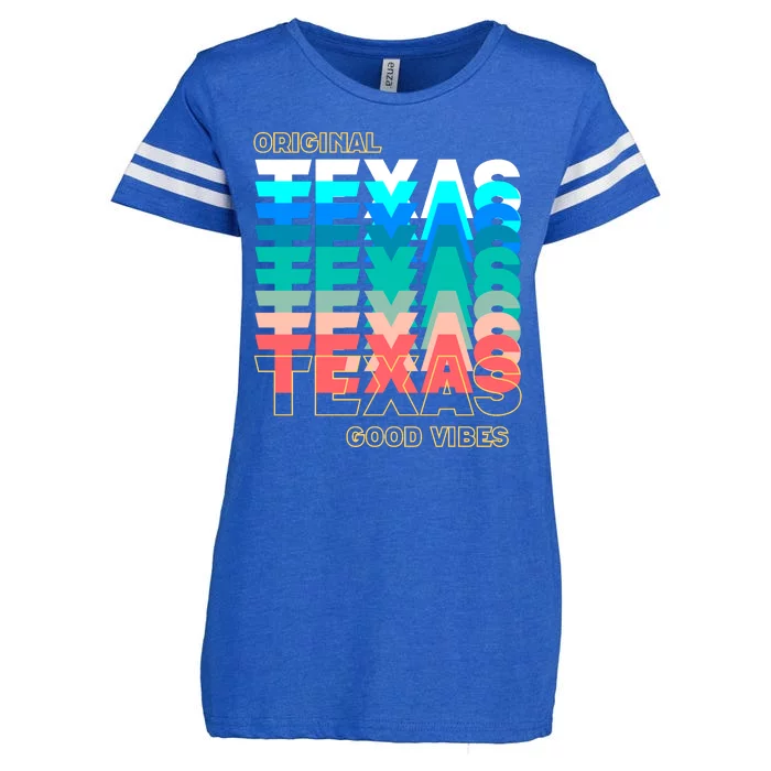 Texas Good Vibes Enza Ladies Jersey Football T-Shirt