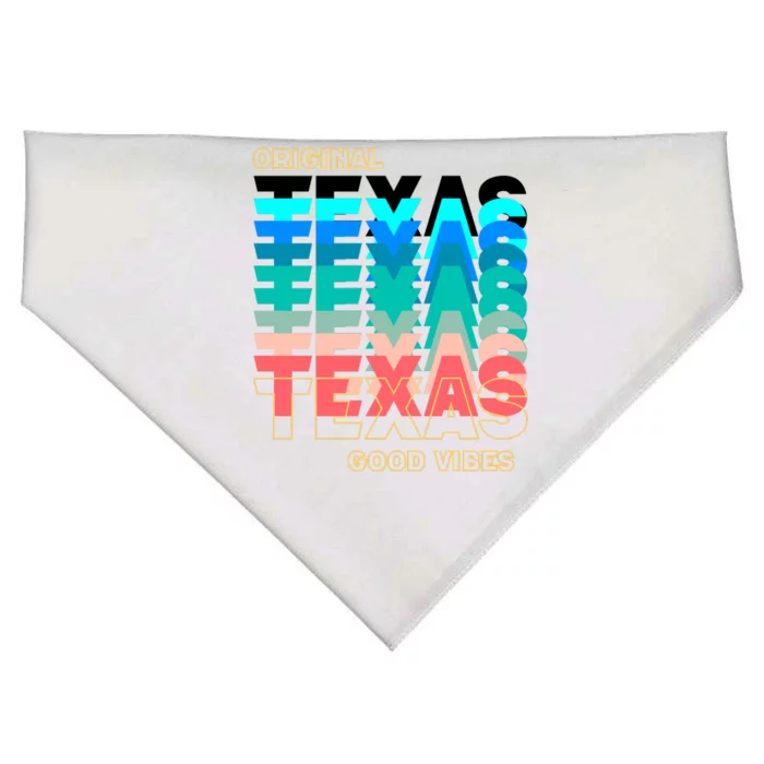 Texas Good Vibes USA-Made Doggie Bandana