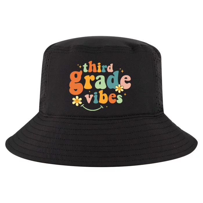 Third Grade Vibes 3rd Grade Team Retro 1st Day of School Cool Comfort Performance Bucket Hat