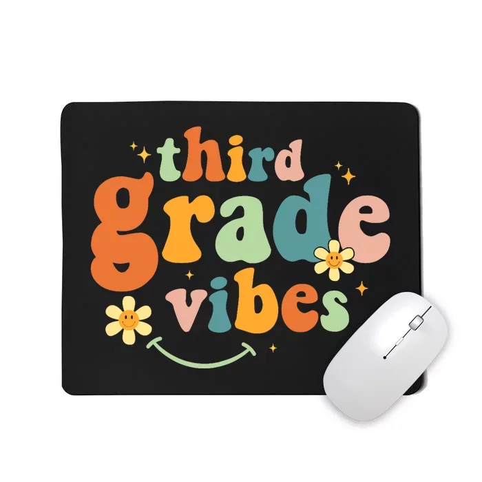 Third Grade Vibes 3rd Grade Team Retro 1st Day of School Mousepad