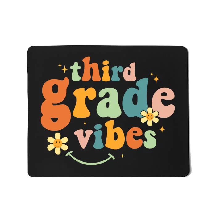 Third Grade Vibes 3rd Grade Team Retro 1st Day of School Mousepad