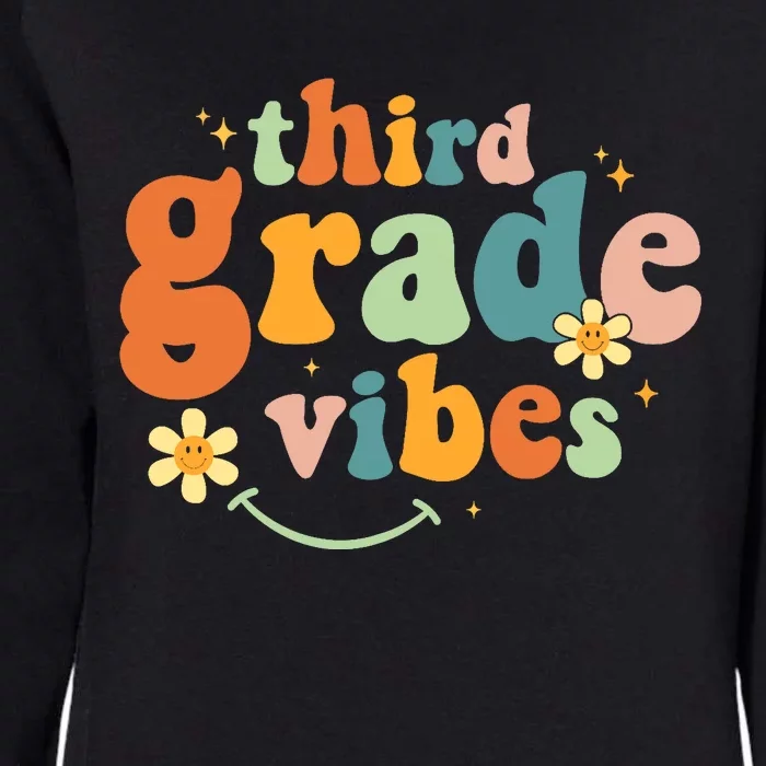 Third Grade Vibes 3rd Grade Team Retro 1st Day of School Womens California Wash Sweatshirt