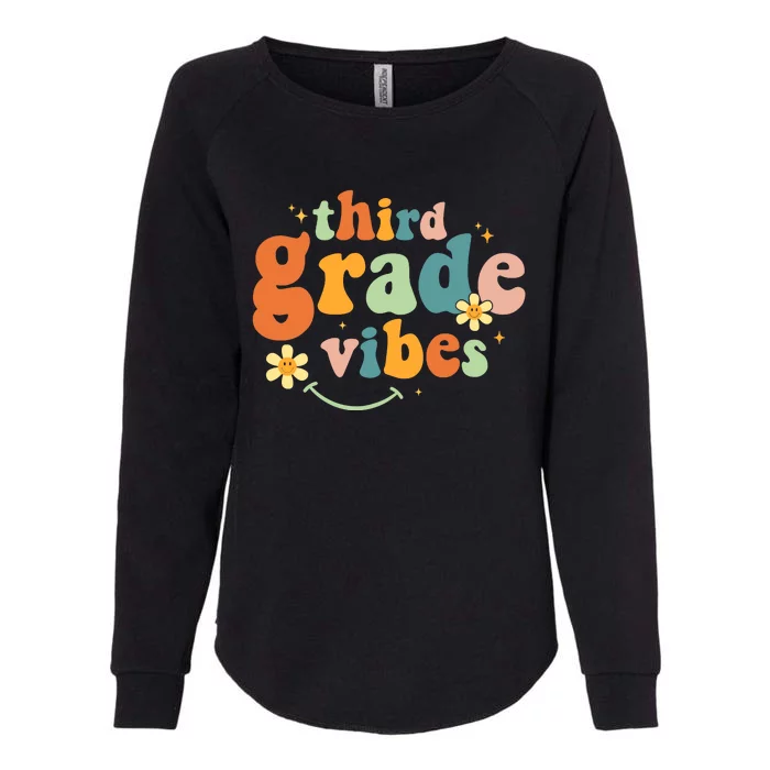 Third Grade Vibes 3rd Grade Team Retro 1st Day of School Womens California Wash Sweatshirt