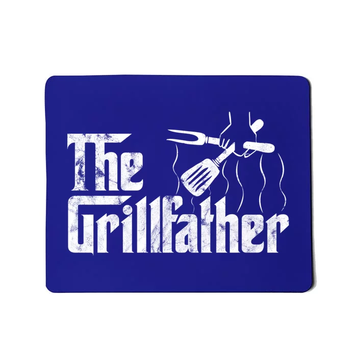 The Grillfather Vintage Bbq Barbecue Grill Chef Gift Idea Gift Mousepad