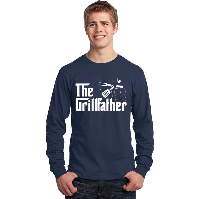 The Grillfather Vintage BBQ Grill | Chef Tall Long Sleeve T-Shirt