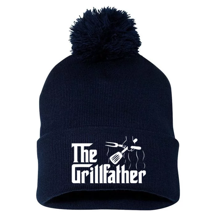 The Grillfather Vintage BBQ Grill | Chef Pom Pom 12in Knit Beanie