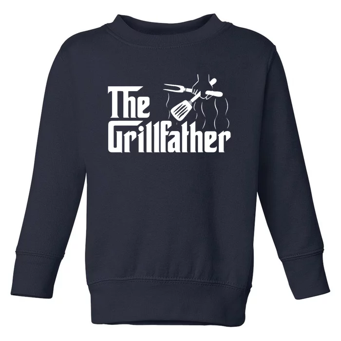 The Grillfather Vintage BBQ Grill | Chef Toddler Sweatshirt