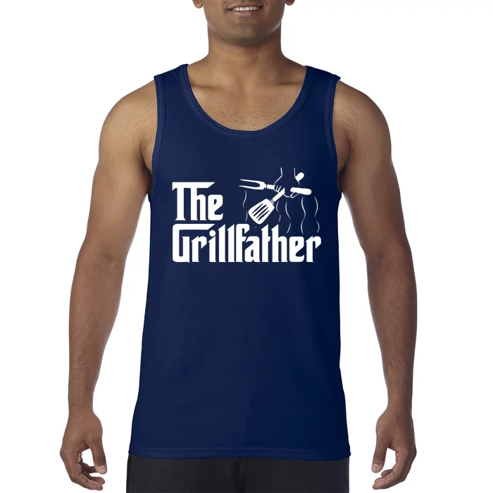 The Grillfather Vintage BBQ Grill | Chef Tank Top