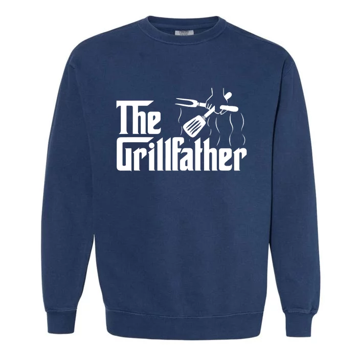 The Grillfather Vintage BBQ Grill | Chef Garment-Dyed Sweatshirt