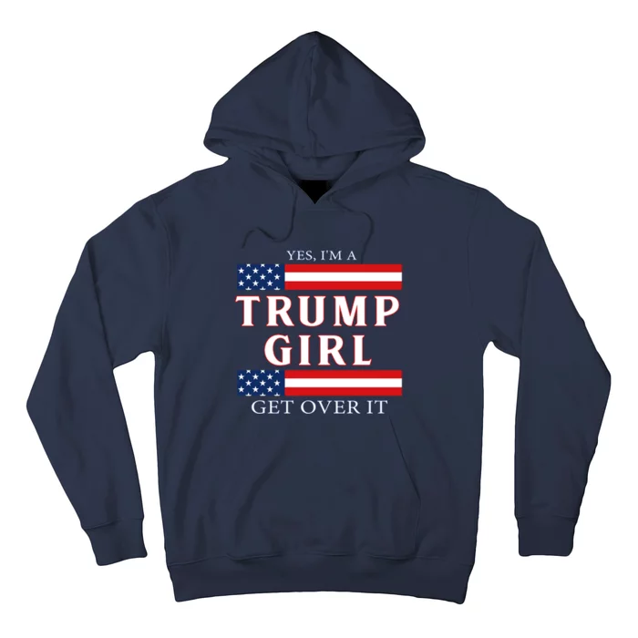 Trump Girl Vote America Flag Gift Hoodie