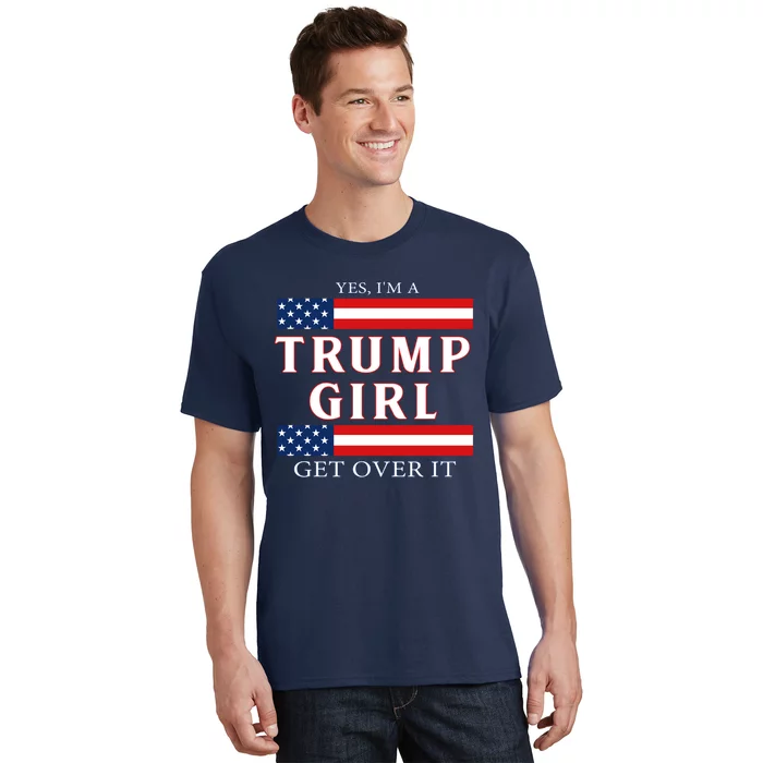 Trump Girl Vote America Flag Gift T-Shirt