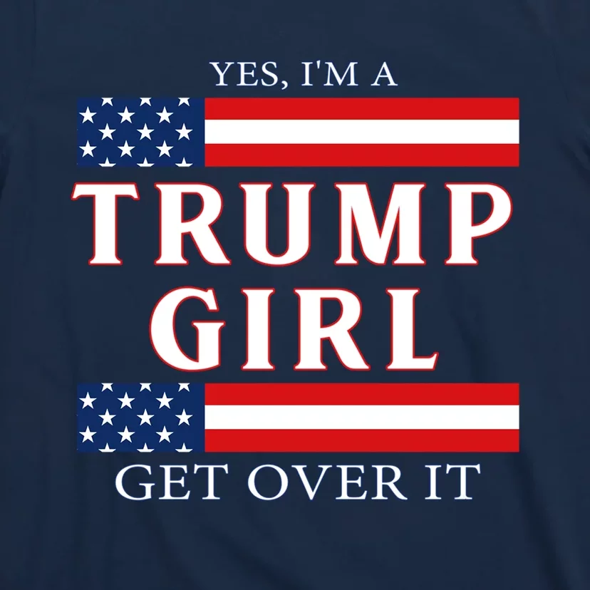 Trump Girl Vote America Flag Gift T-Shirt